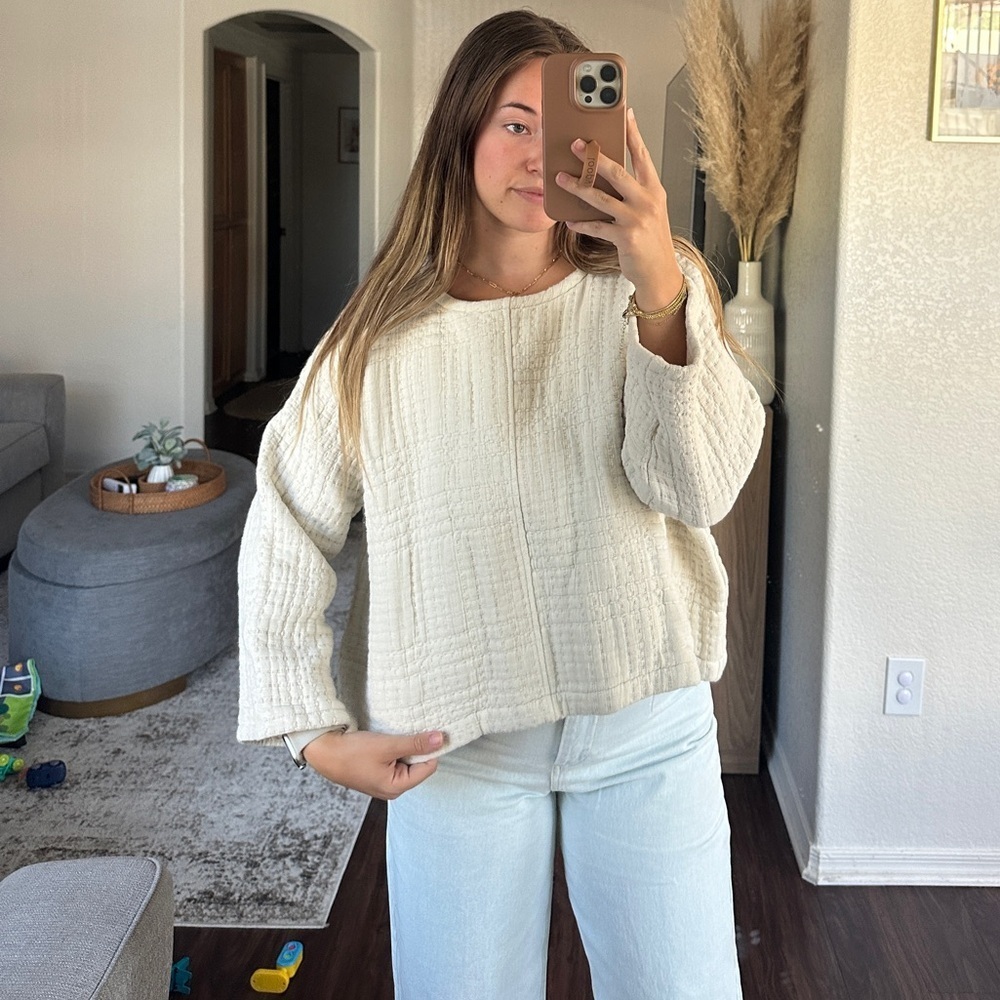 Eli & Barry Quilted Cotton Pullover - Picture 4 of 11